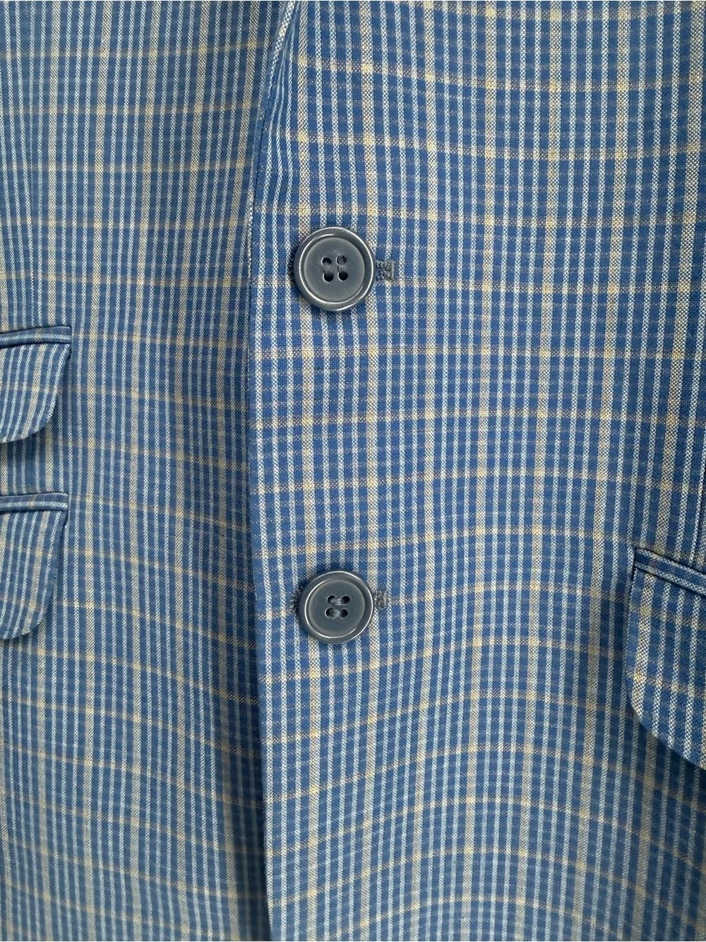 Boys Light Blue Plaid Blazer SZ 17 R By The Princeton Boys Collection